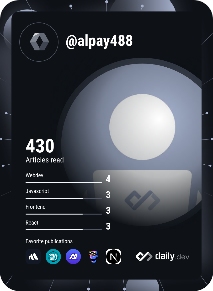 Alpay's Dev Card