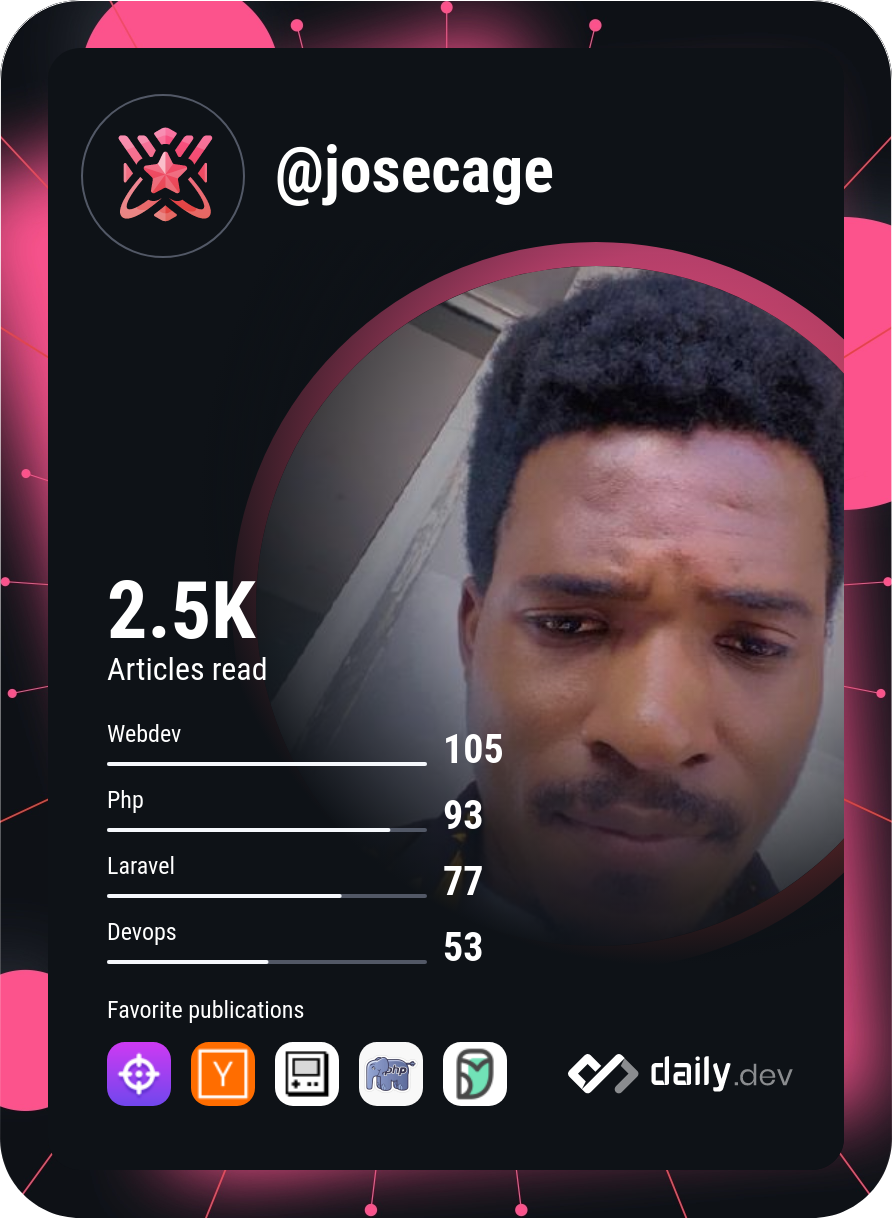 José Cage's Dev Card