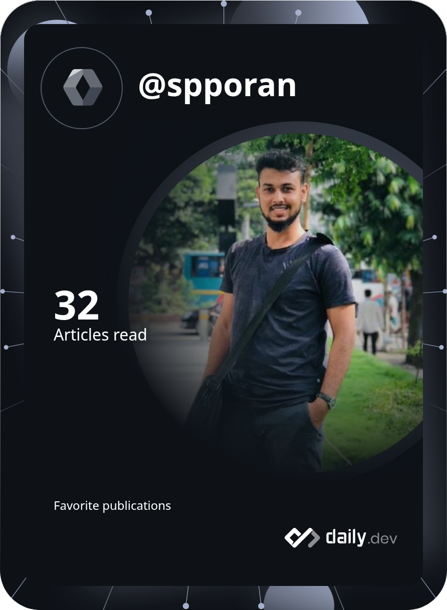 Shah Poran's Dev Card