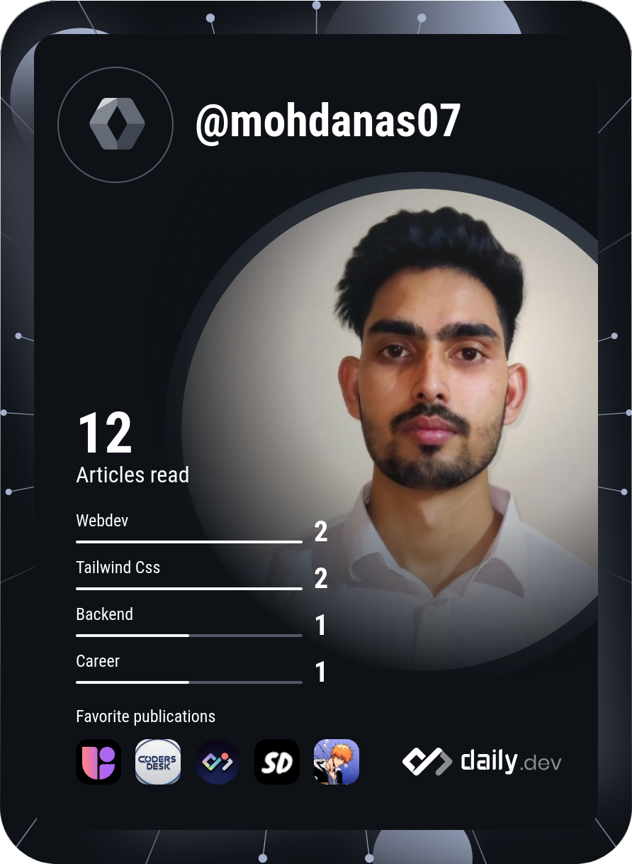 Mohd Anas's Dev Card