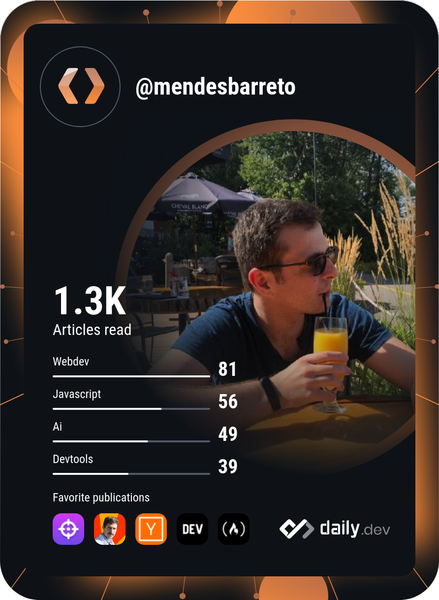 Douglas Mendes's Dev Card