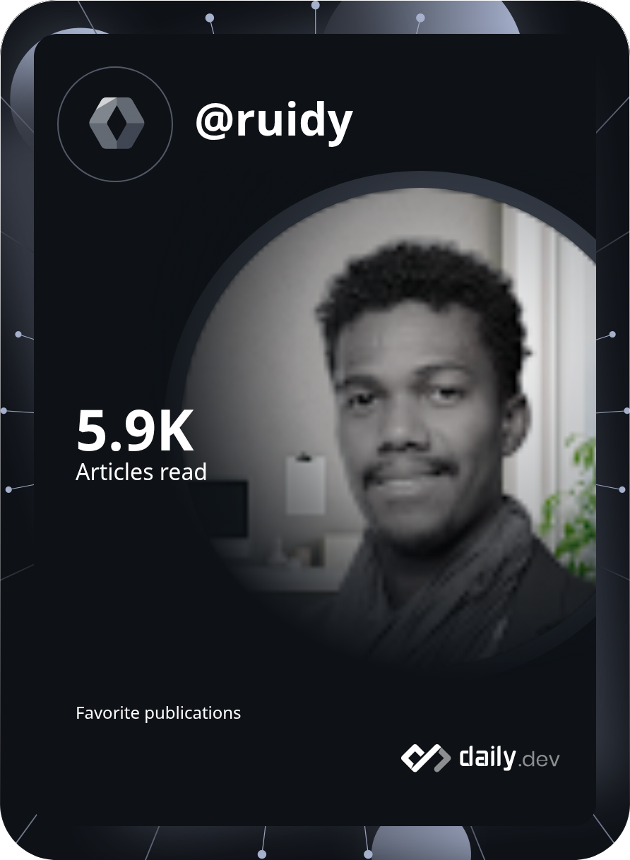 Ruidy Nemo's Dev Card