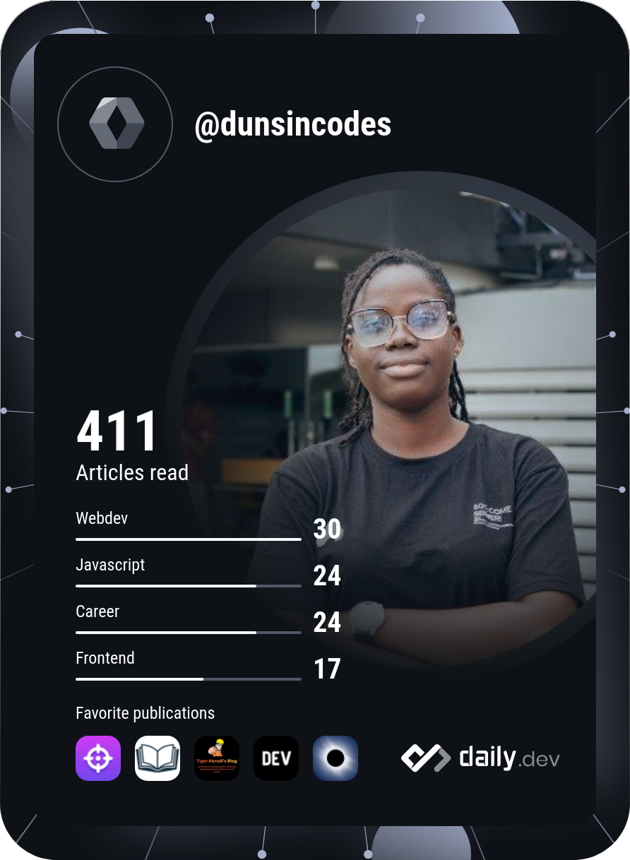 Dunsin's Dev Card
