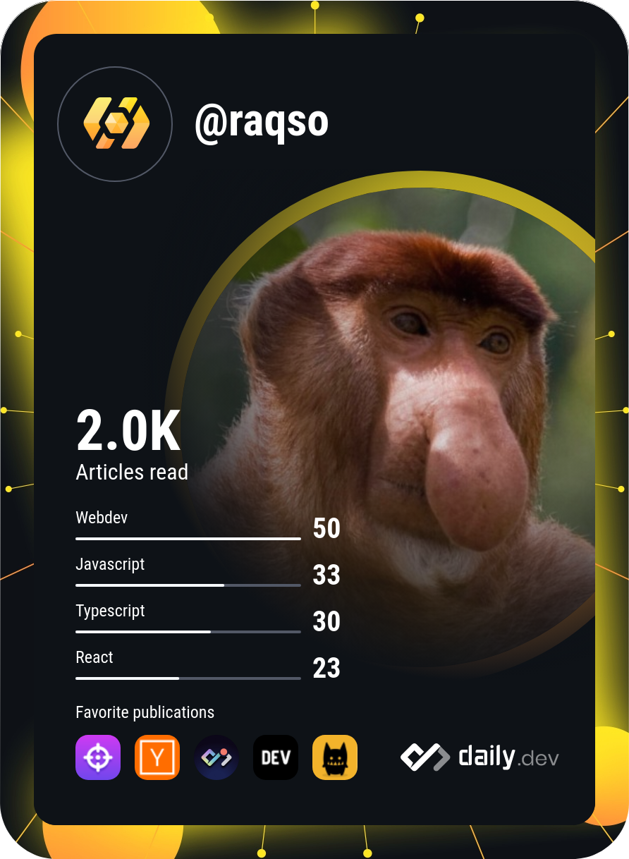 Adam's Dev Card