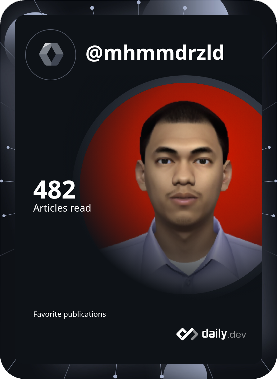 Muhammad Rizaldi's Dev Card
