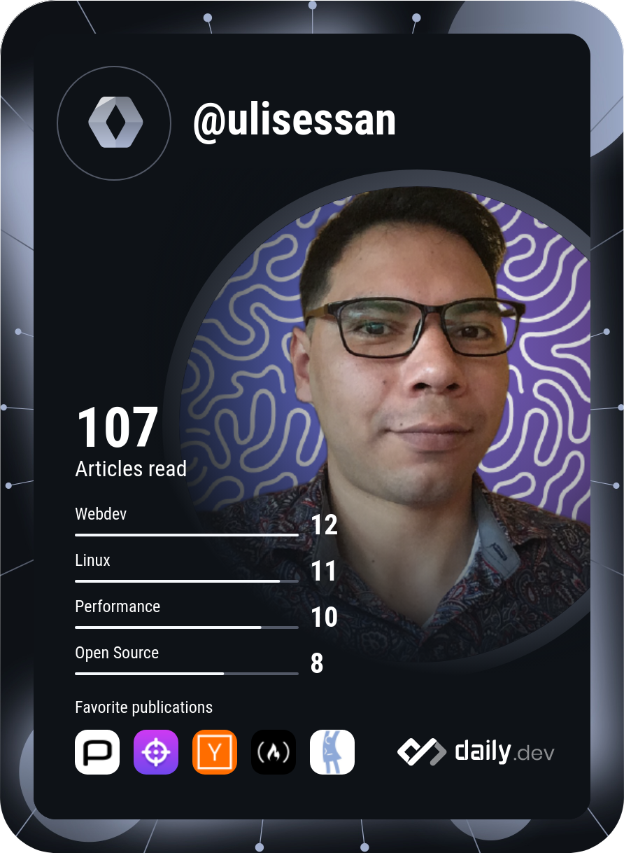 Ulises Santiago Caceres Licona's Dev Card