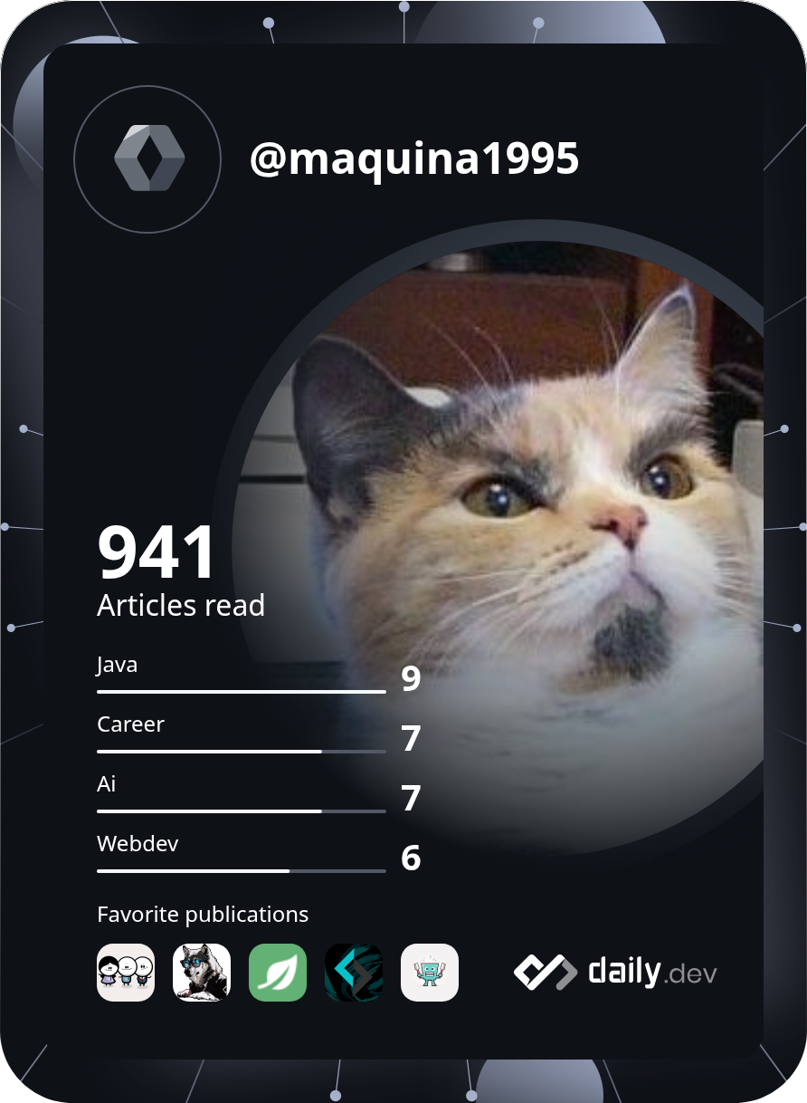 MaQuina1995's Dev Card