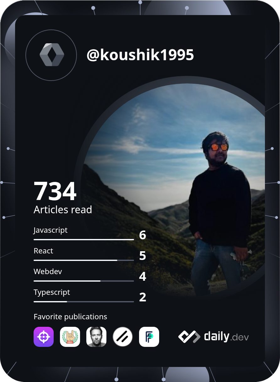 Koushik Saha's Dev Card