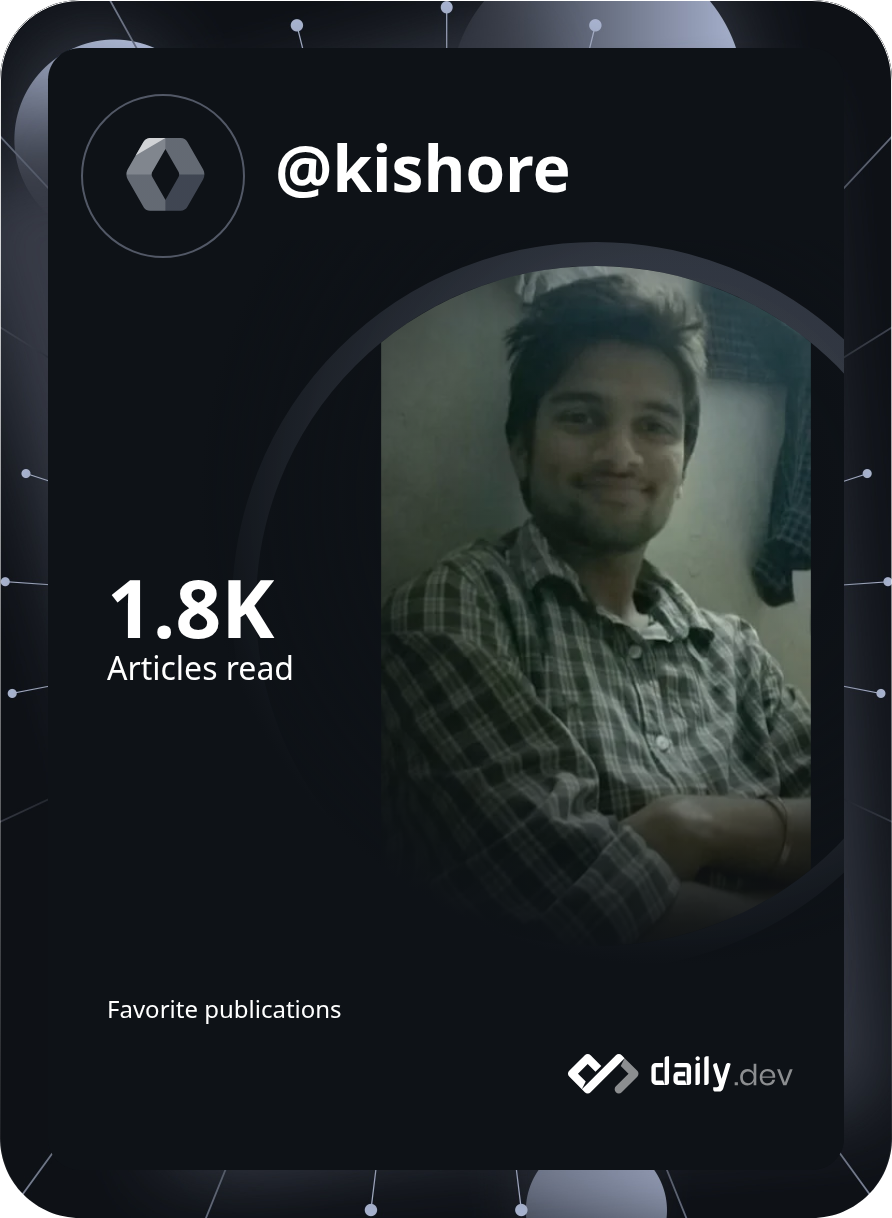 Kishore Andra's Dev Card