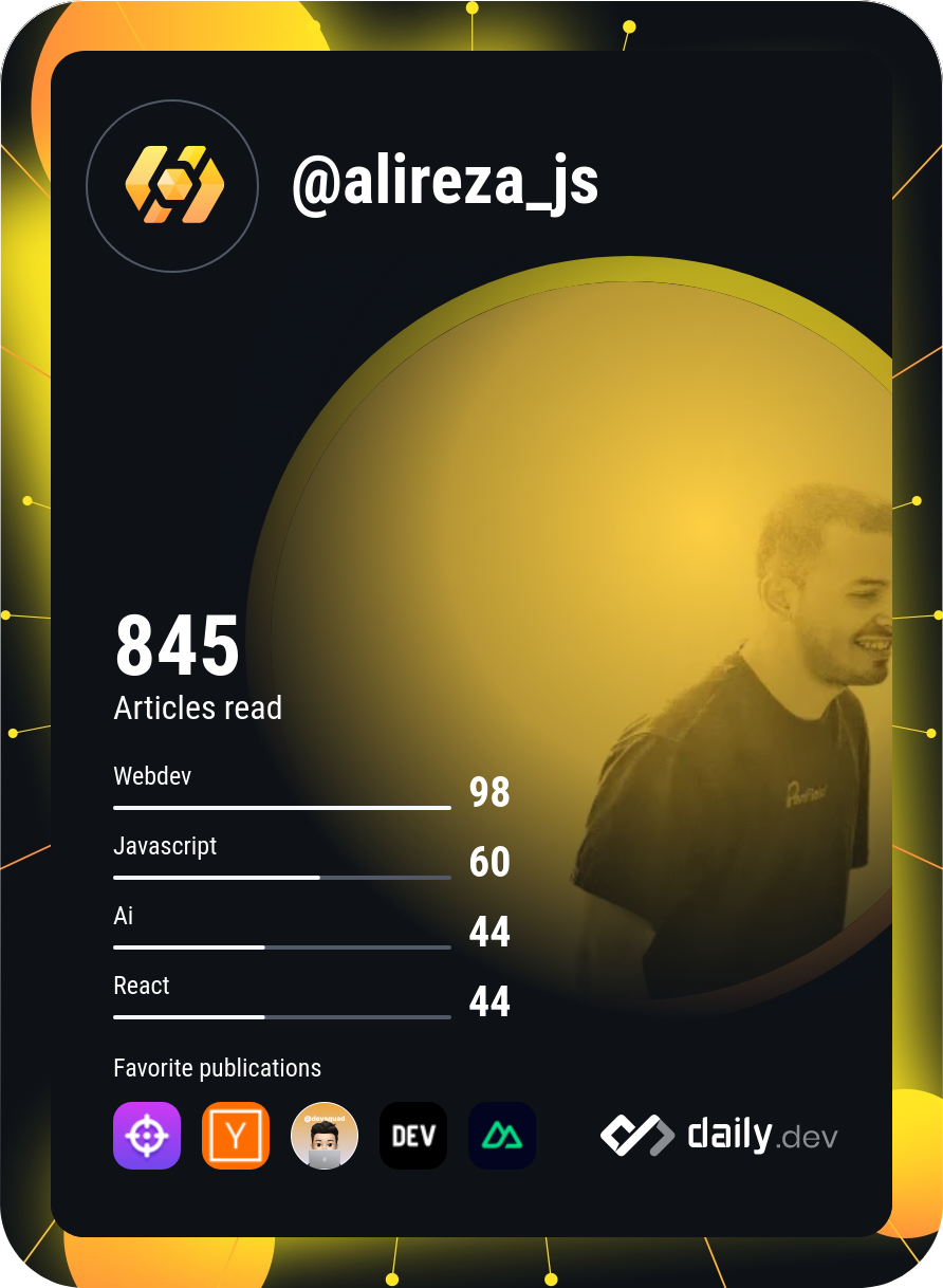 Alireza.js's Dev Card