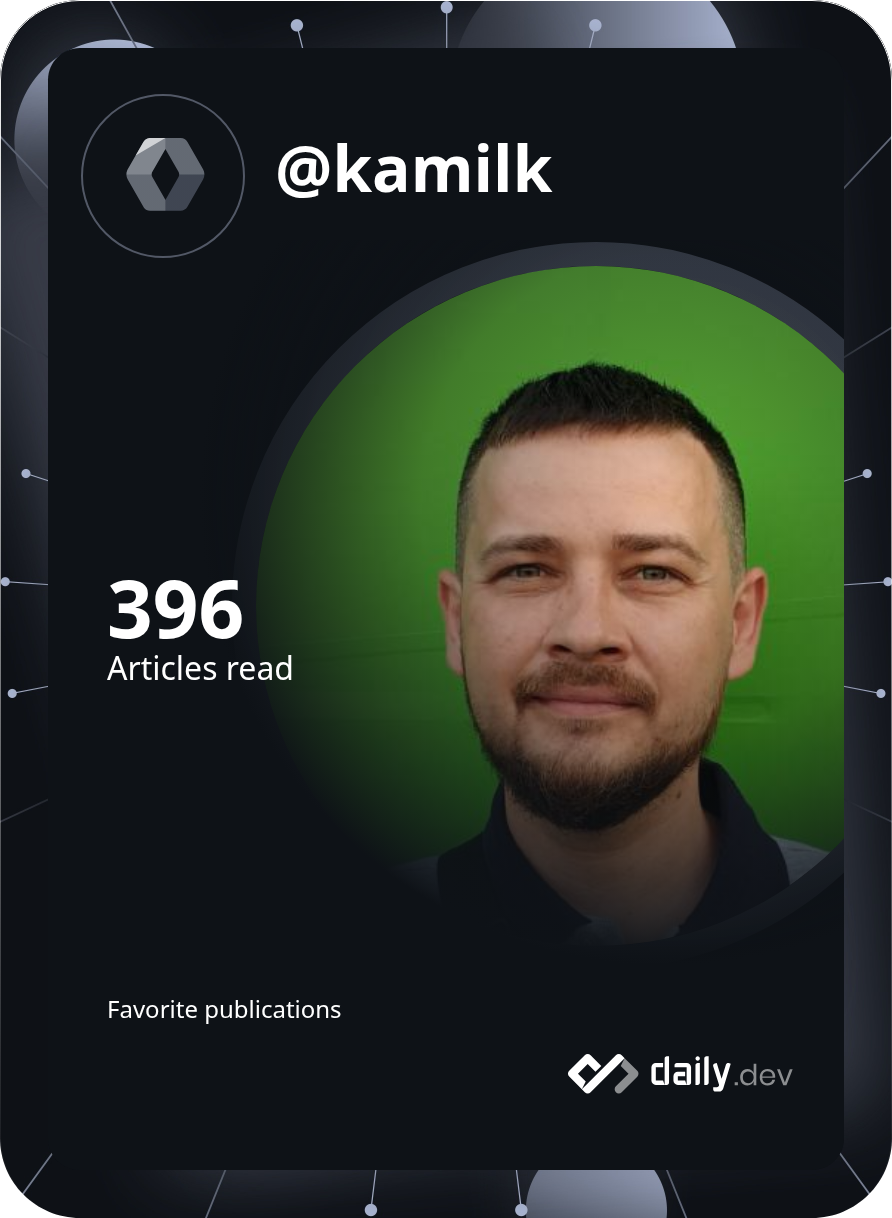 Kamil Kwiatkowski's Dev Card