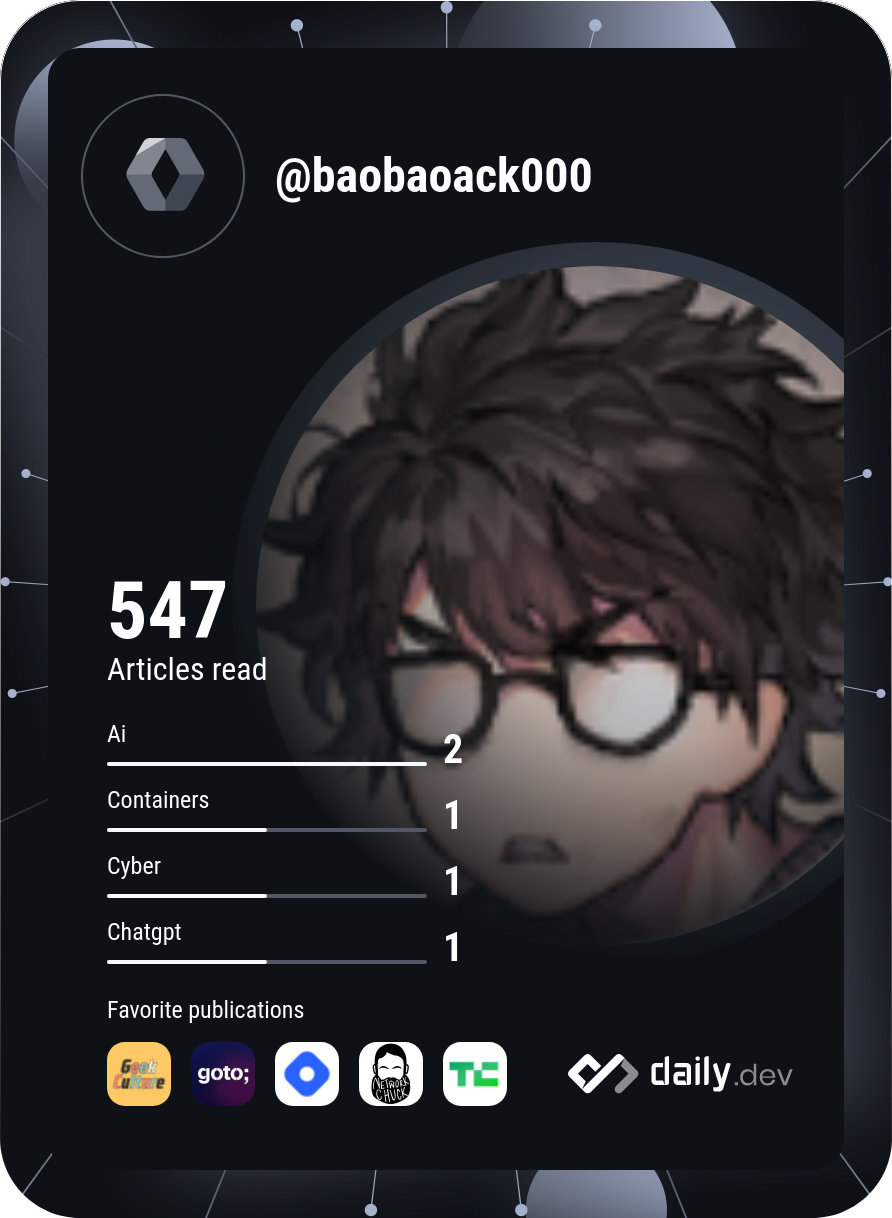 Nguyen Gia Bao's Dev Card
