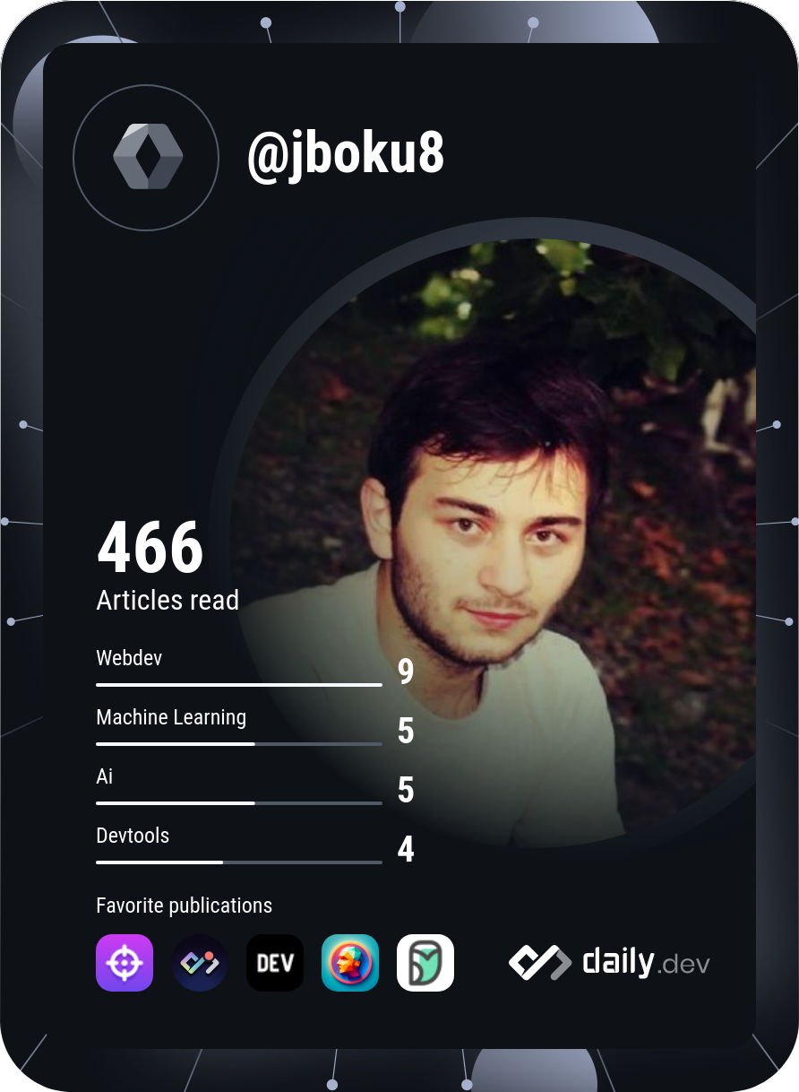 Jano Bokuchava's Dev Card