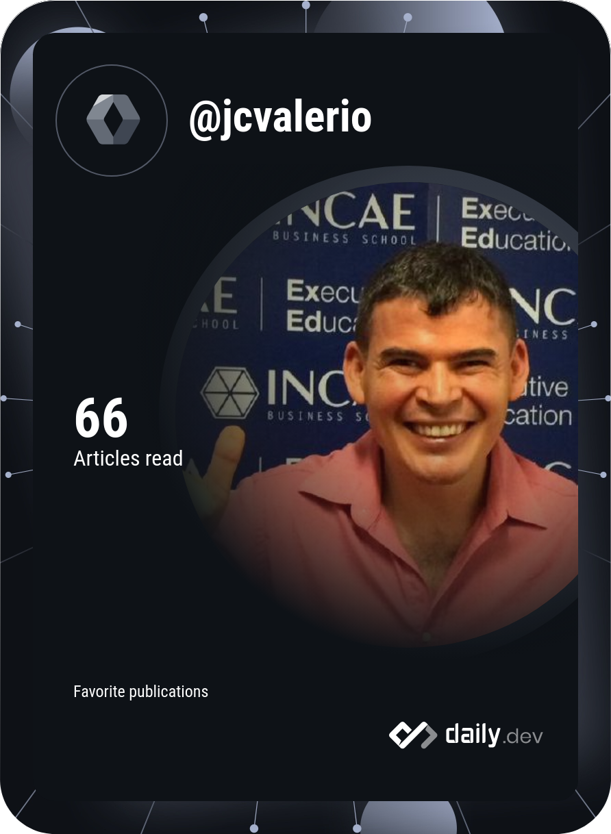 Juan Carlos Valerio's Dev Card