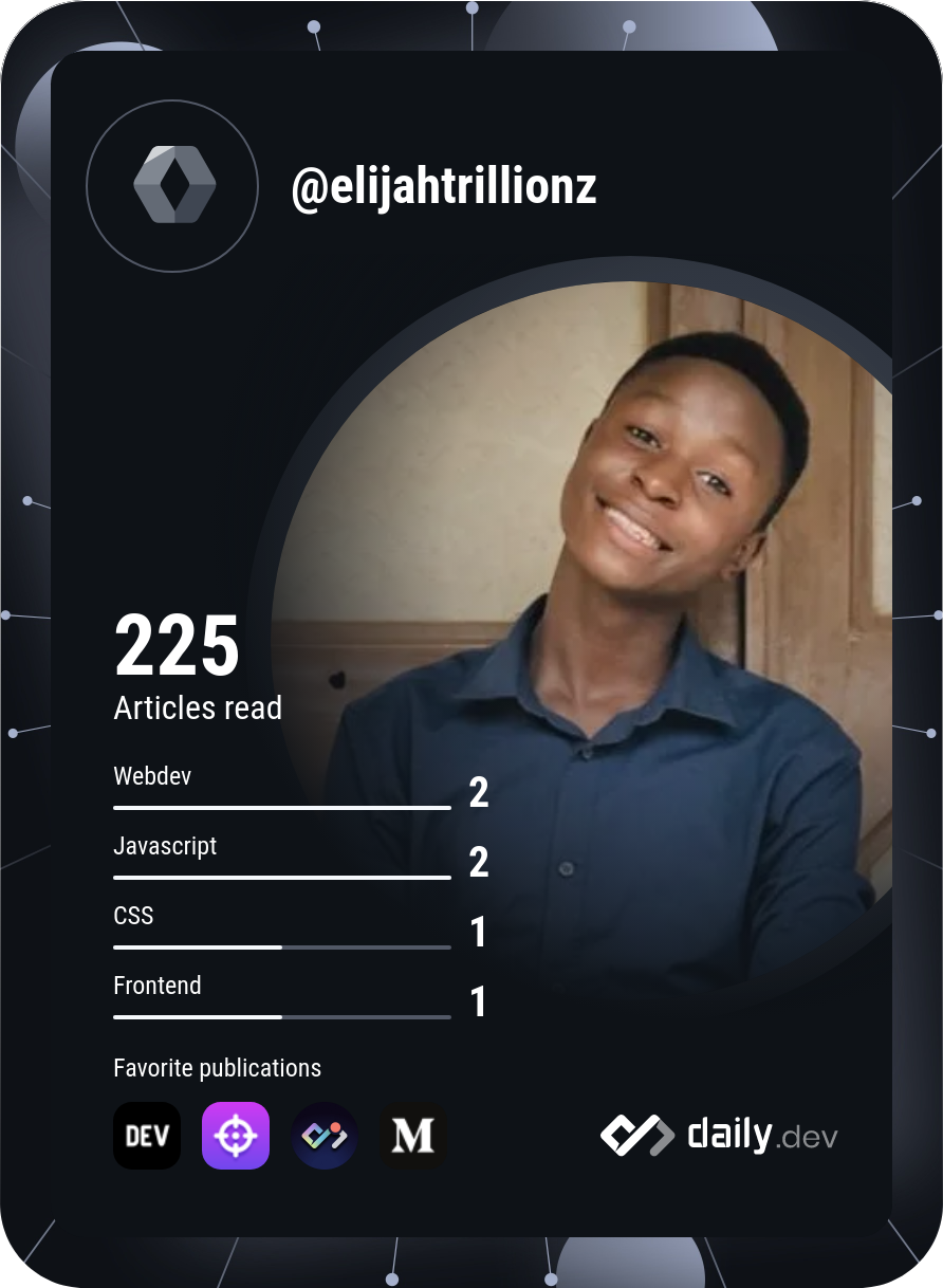 Elijah Trillionz's Dev Card