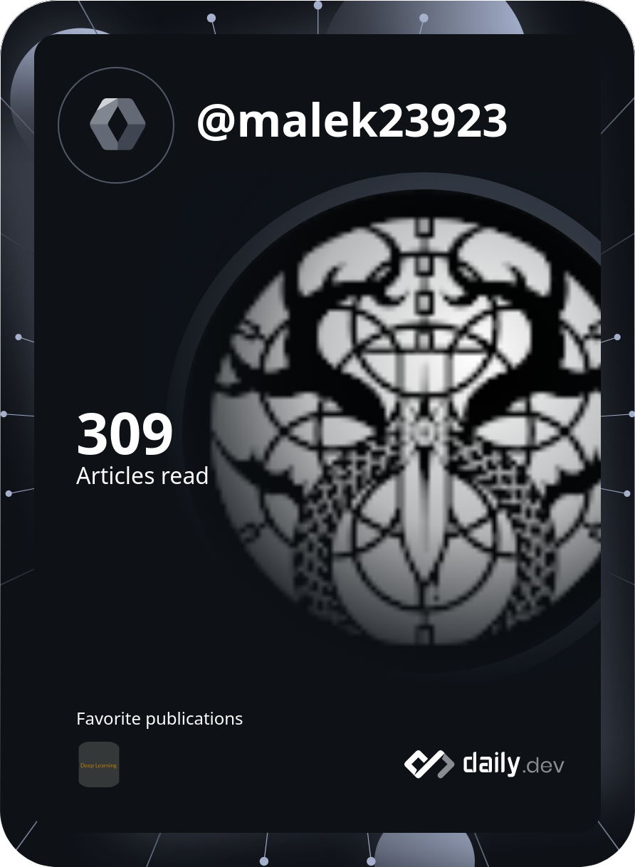 Massoudi Malek's Dev Card