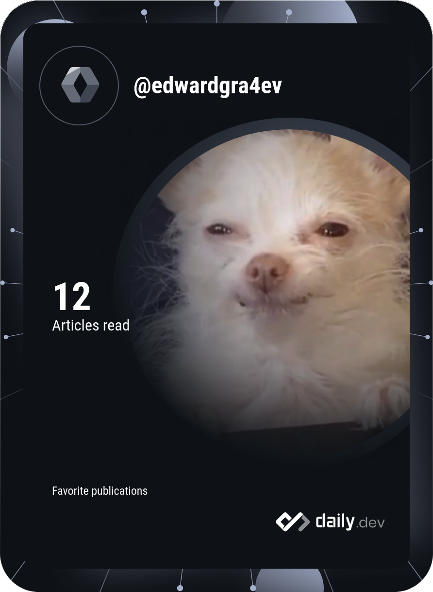 Eduard Grachev's Dev Card