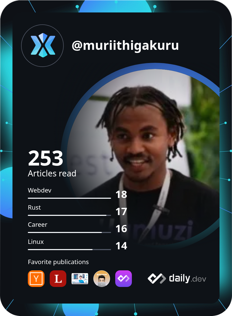 Antony Gakuru's Dev Card