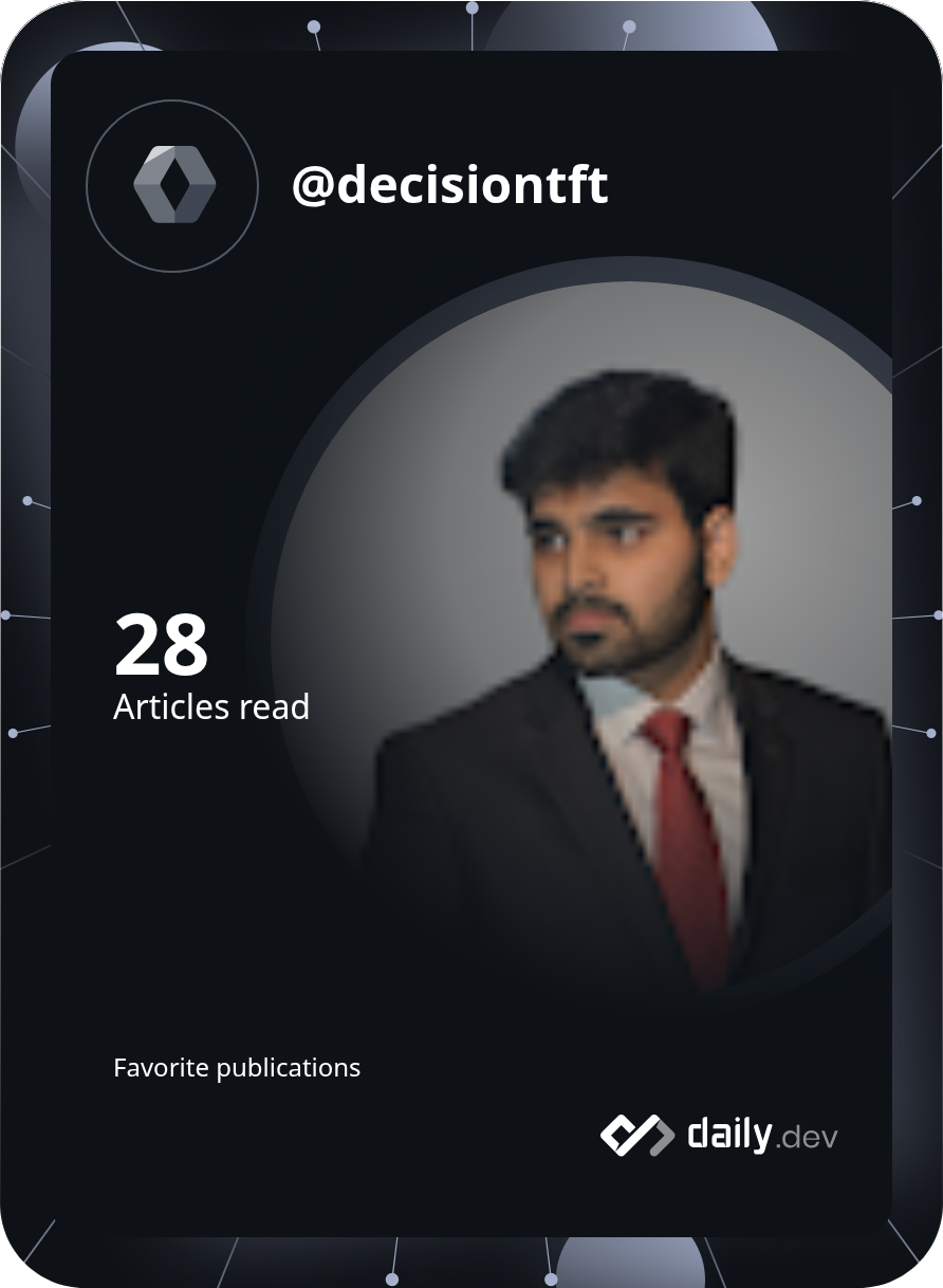 Jayvardhan Bhardwaj's Dev Card