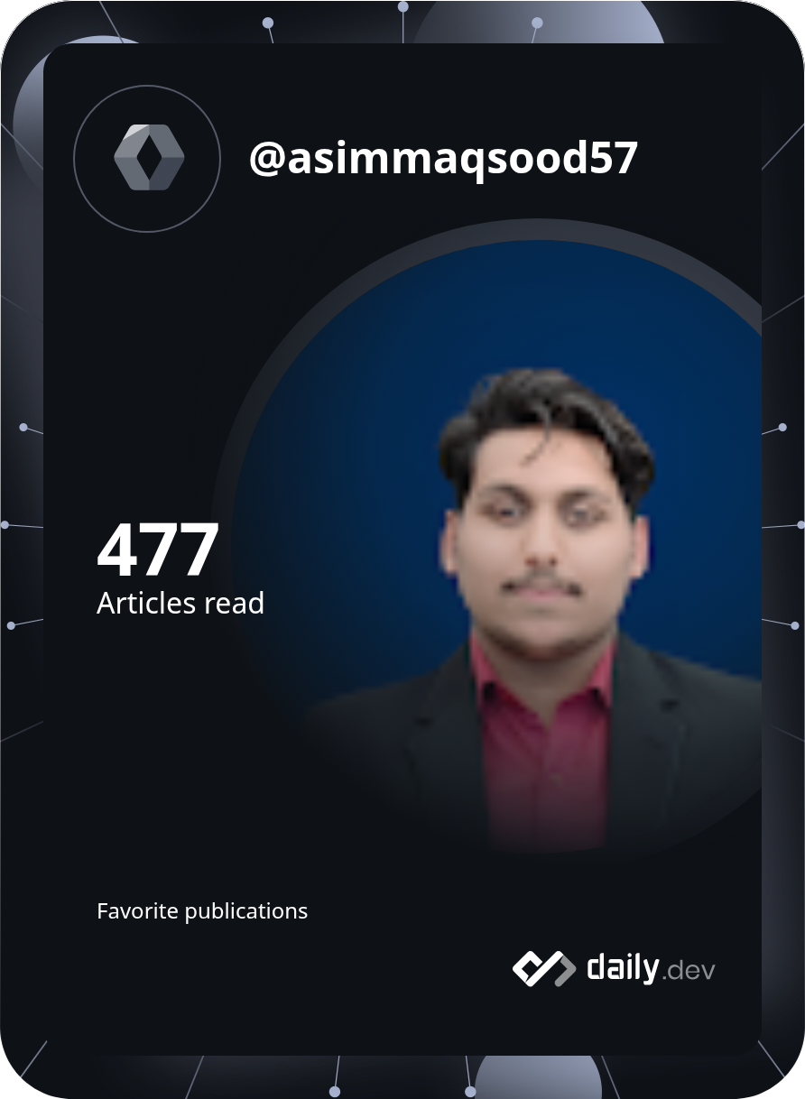 Asim Maqsood's Dev Card