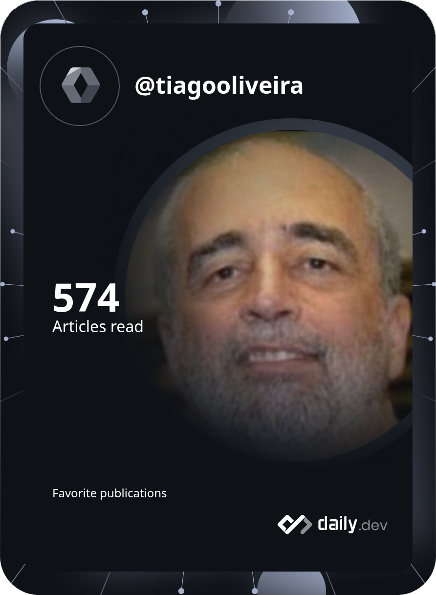 Tiago Oliveira de São José's Dev Card