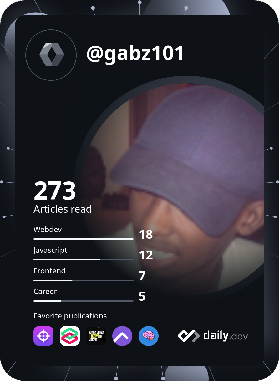 Gabriel Matabane's Dev Card