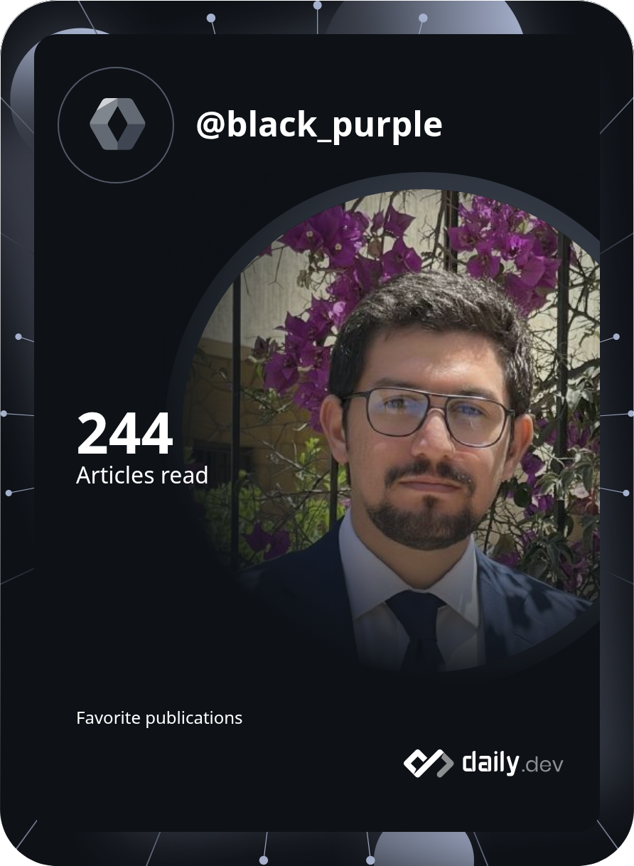 Abderrahman DAKIR ALLAH's Dev Card