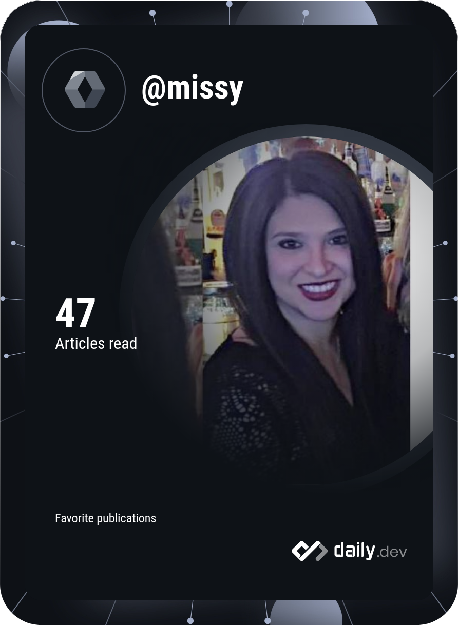 Missy's Dev Card
