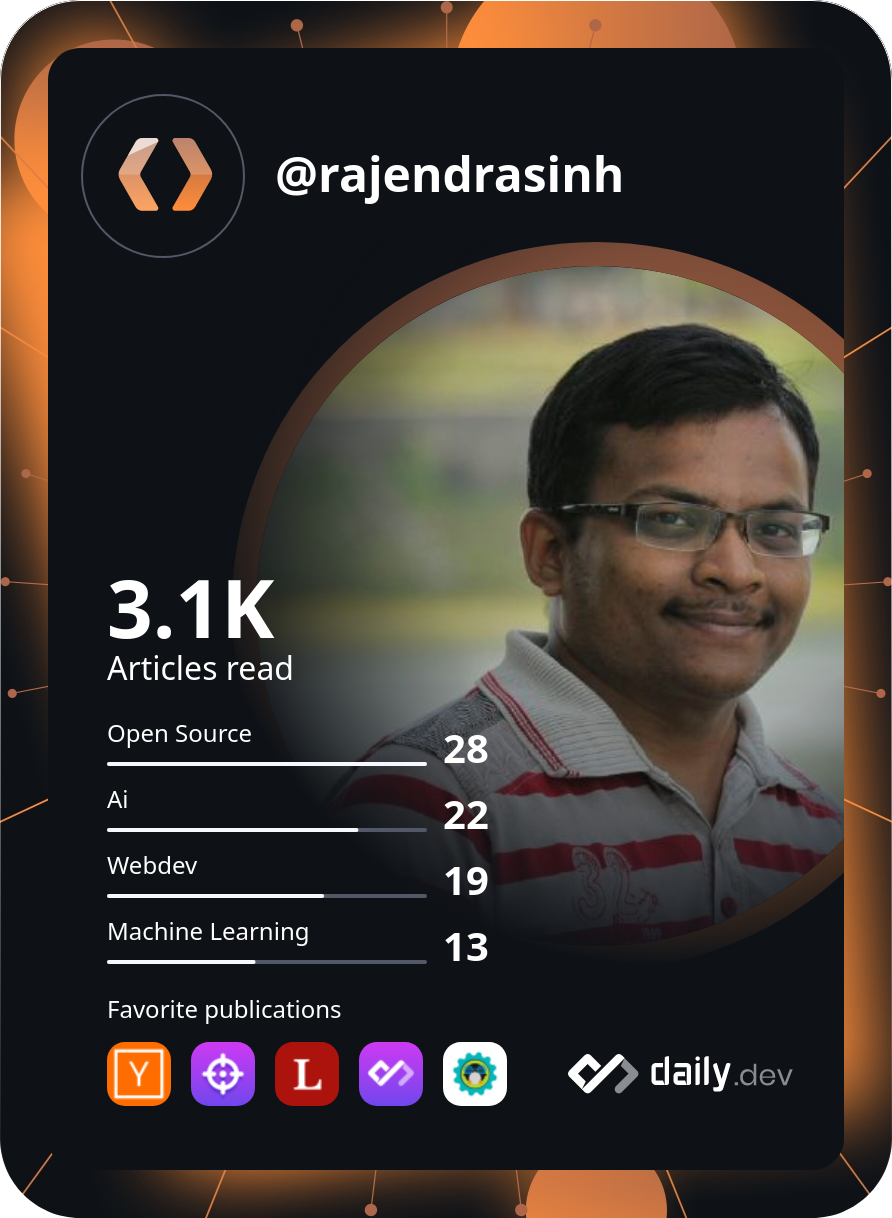 Rajendrasinh Parmar's Dev Card