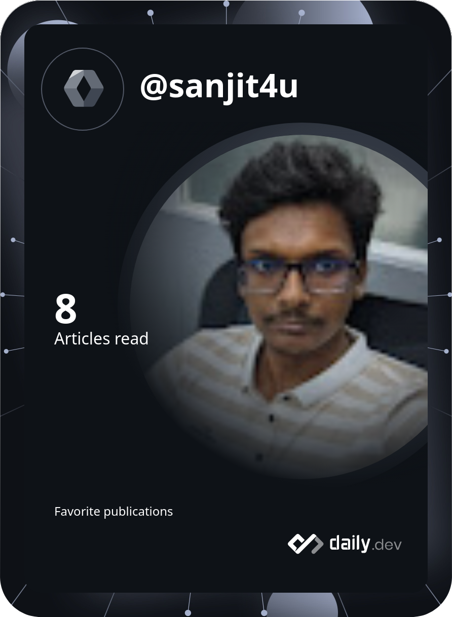 Sanjit Majumdar's Dev Card