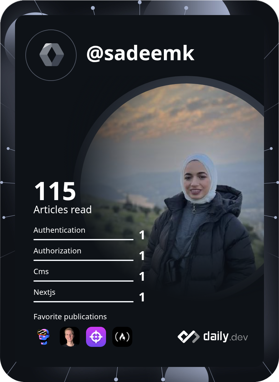 Sadeem Khalaf's Dev Card