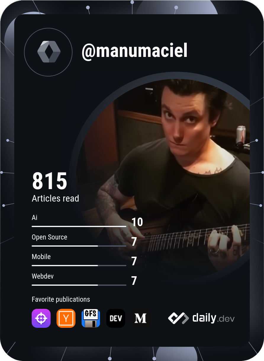 Jesús Acuña's Dev Card