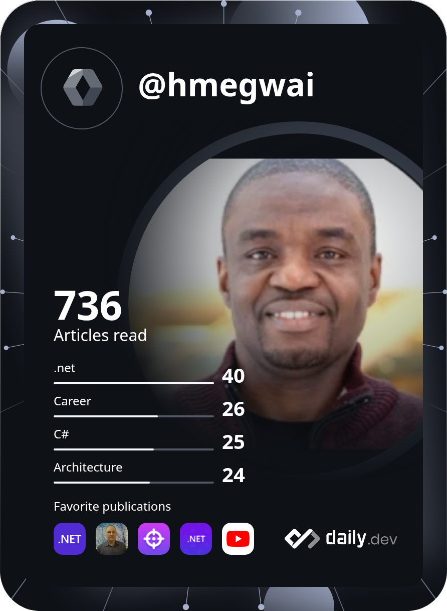 HENRY MEGWAI's Dev Card