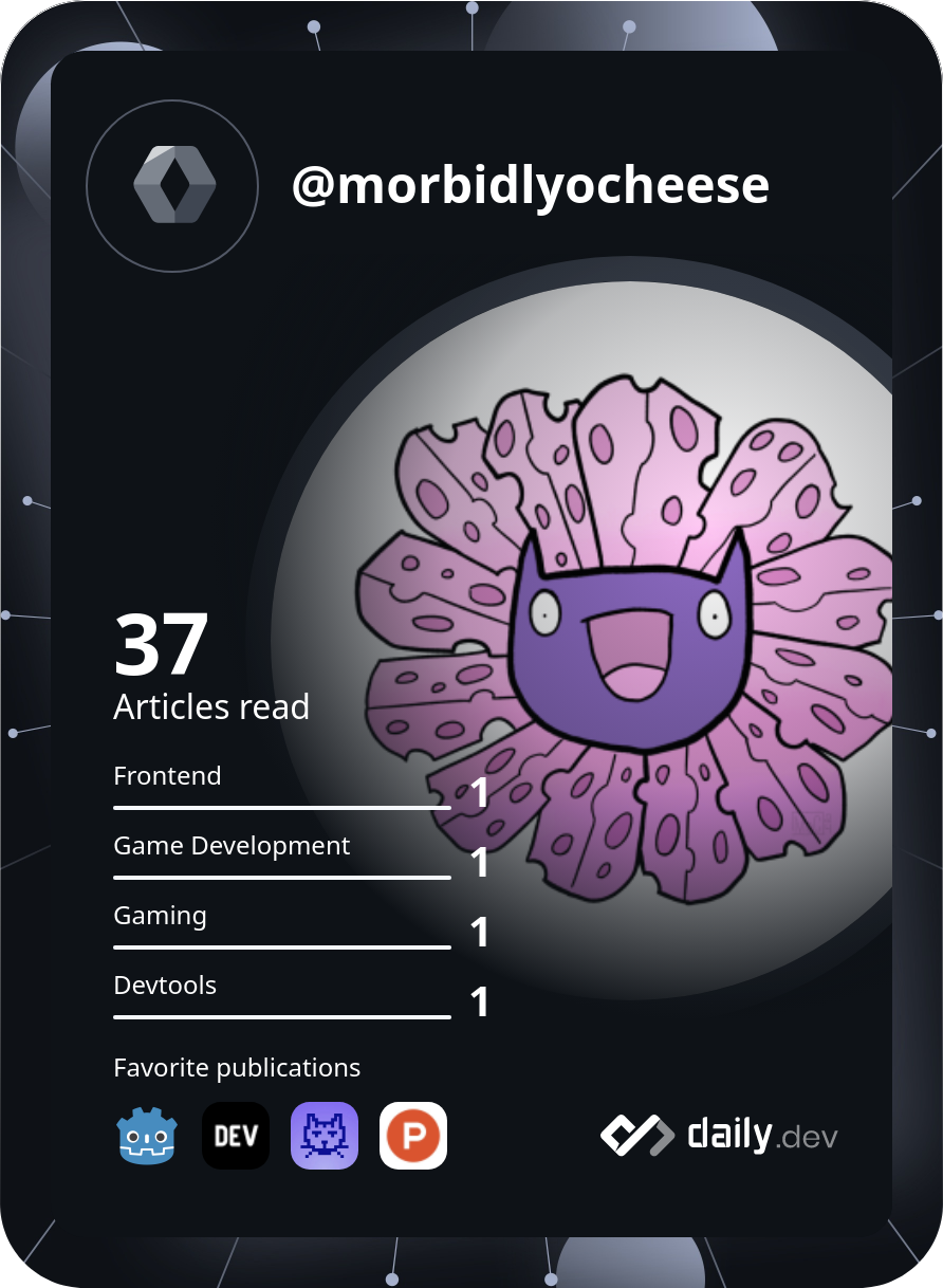 Dandelion Jacobson's Dev Card