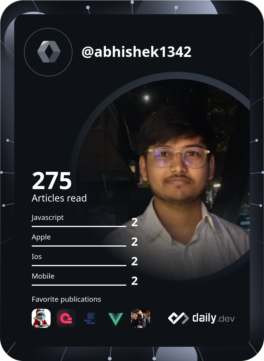 Abhishek's Dev Card