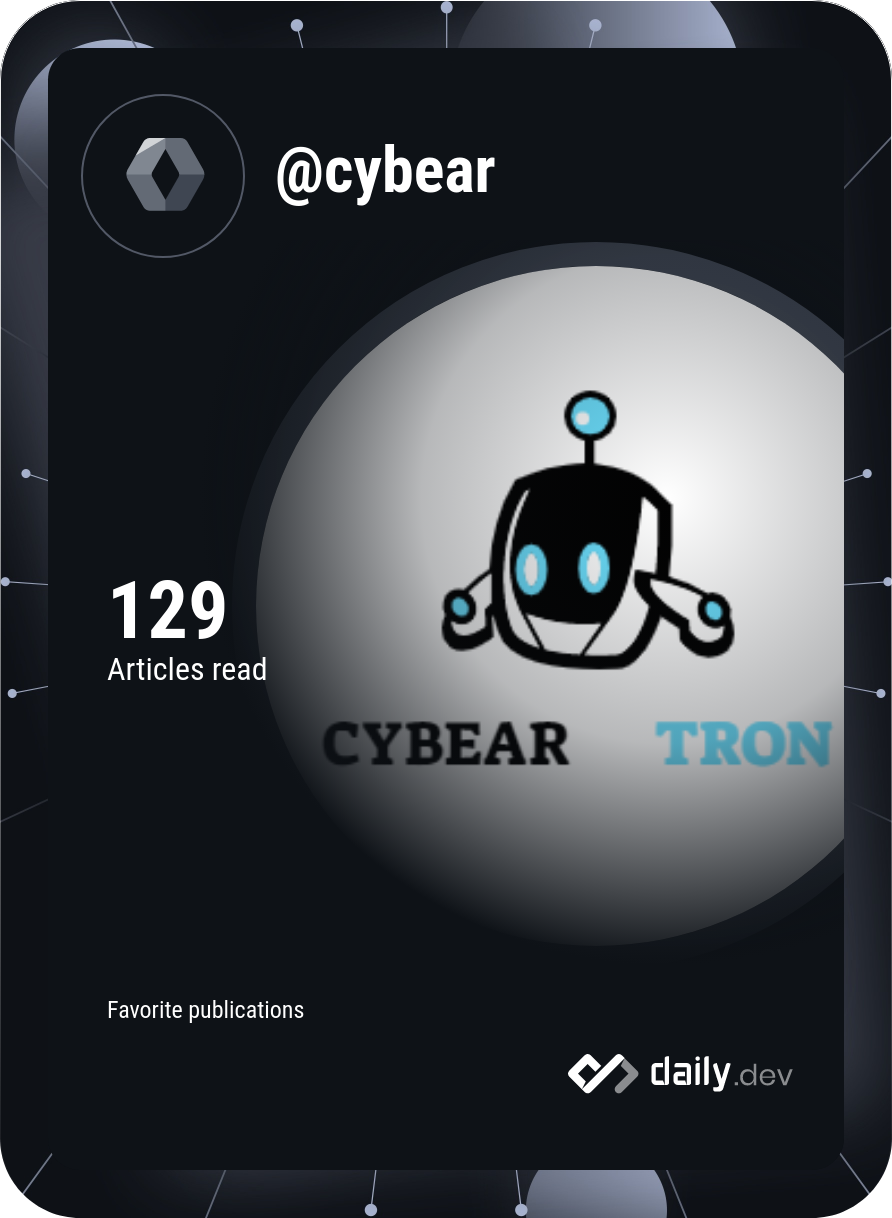 Cybear Tron's Dev Card