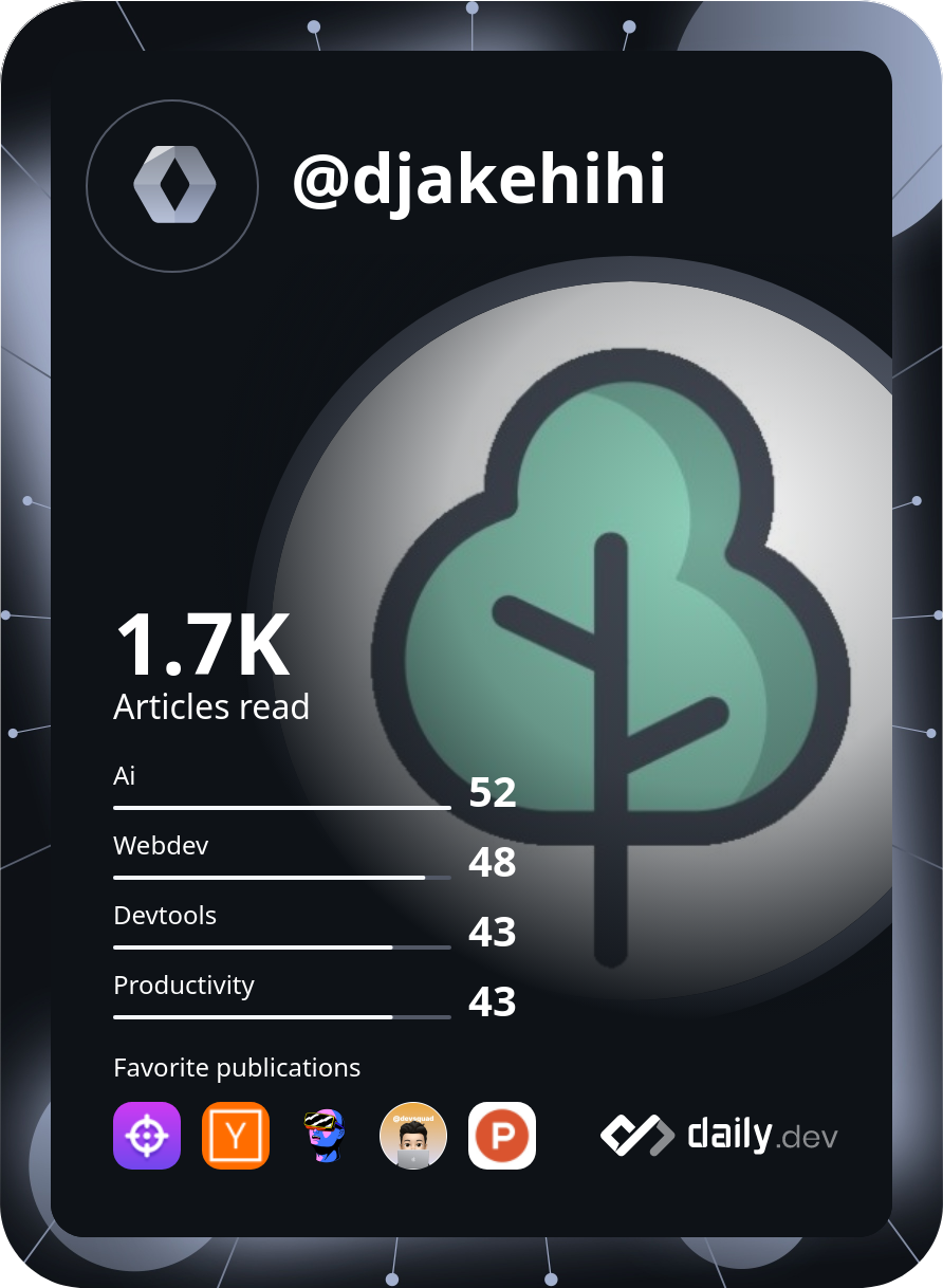 DongJin Kim's Dev Card