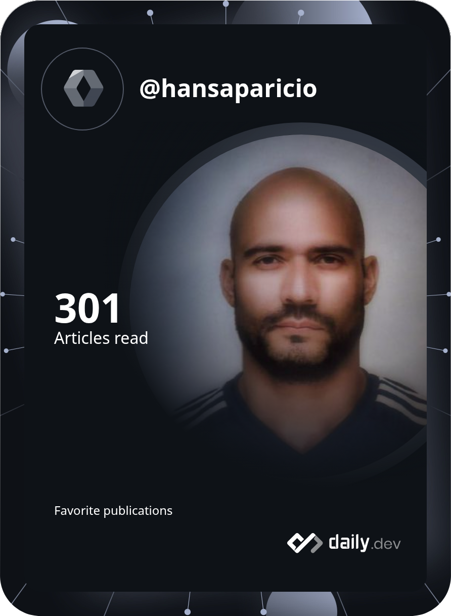 Hans Aparicio's Dev Card