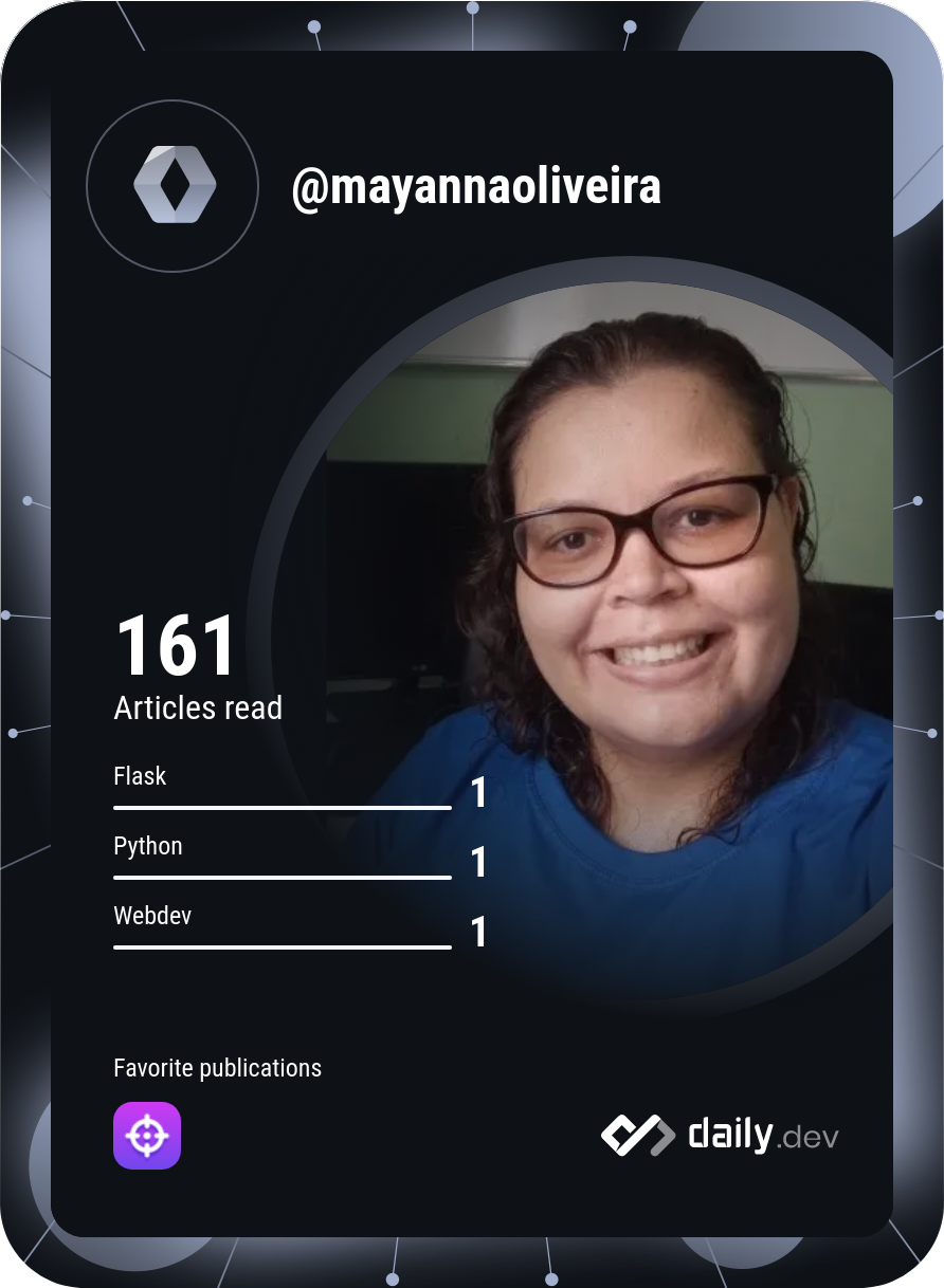 Mayanna Oliveira's Dev Card