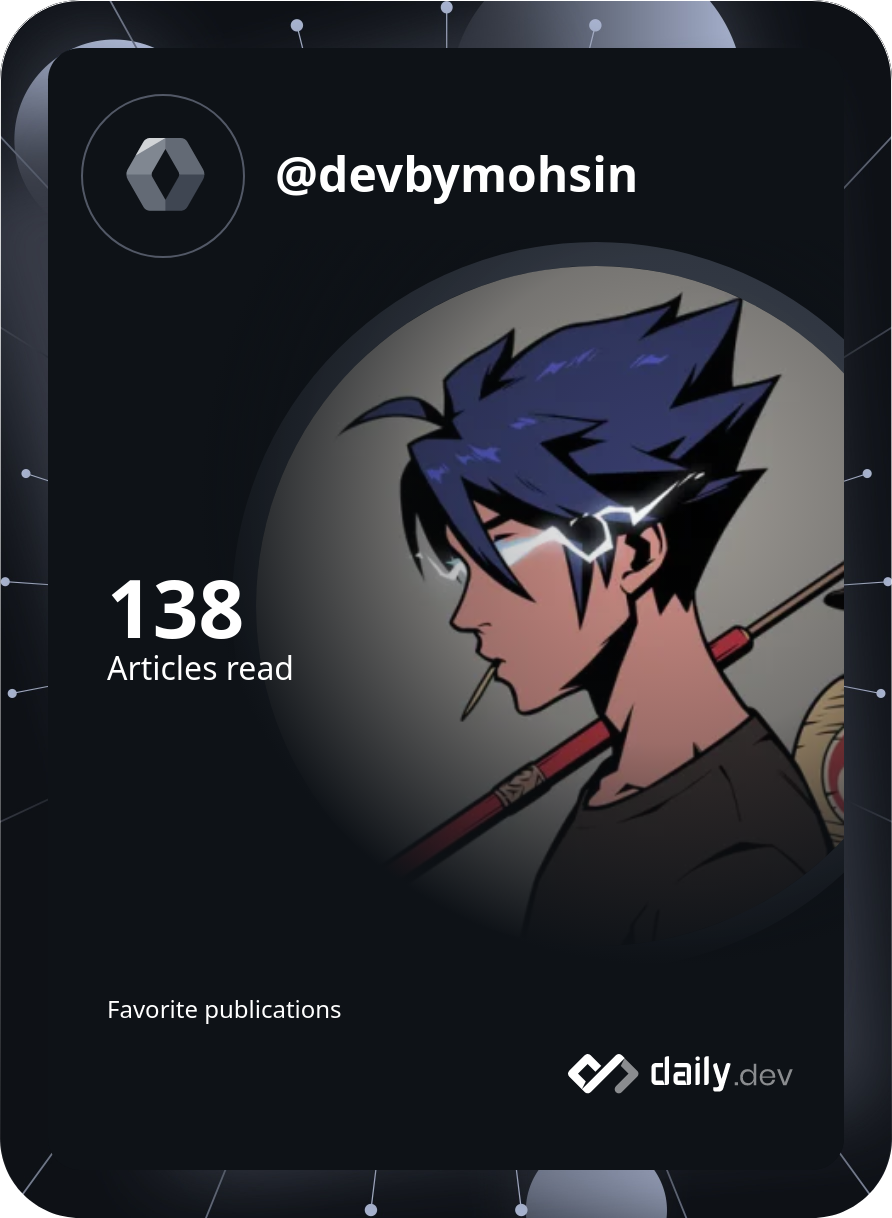 Mohsin Khan's Dev Card