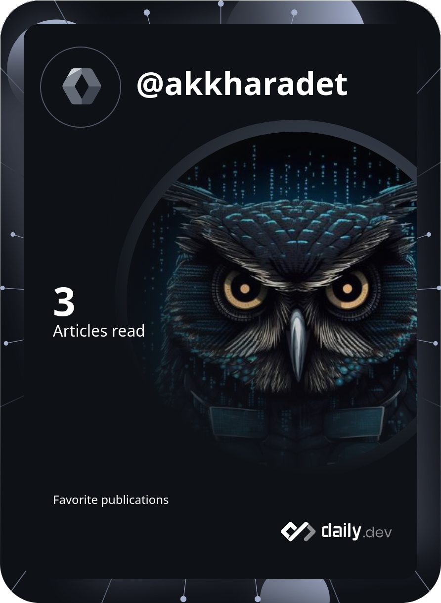 akkharadet's Dev Card