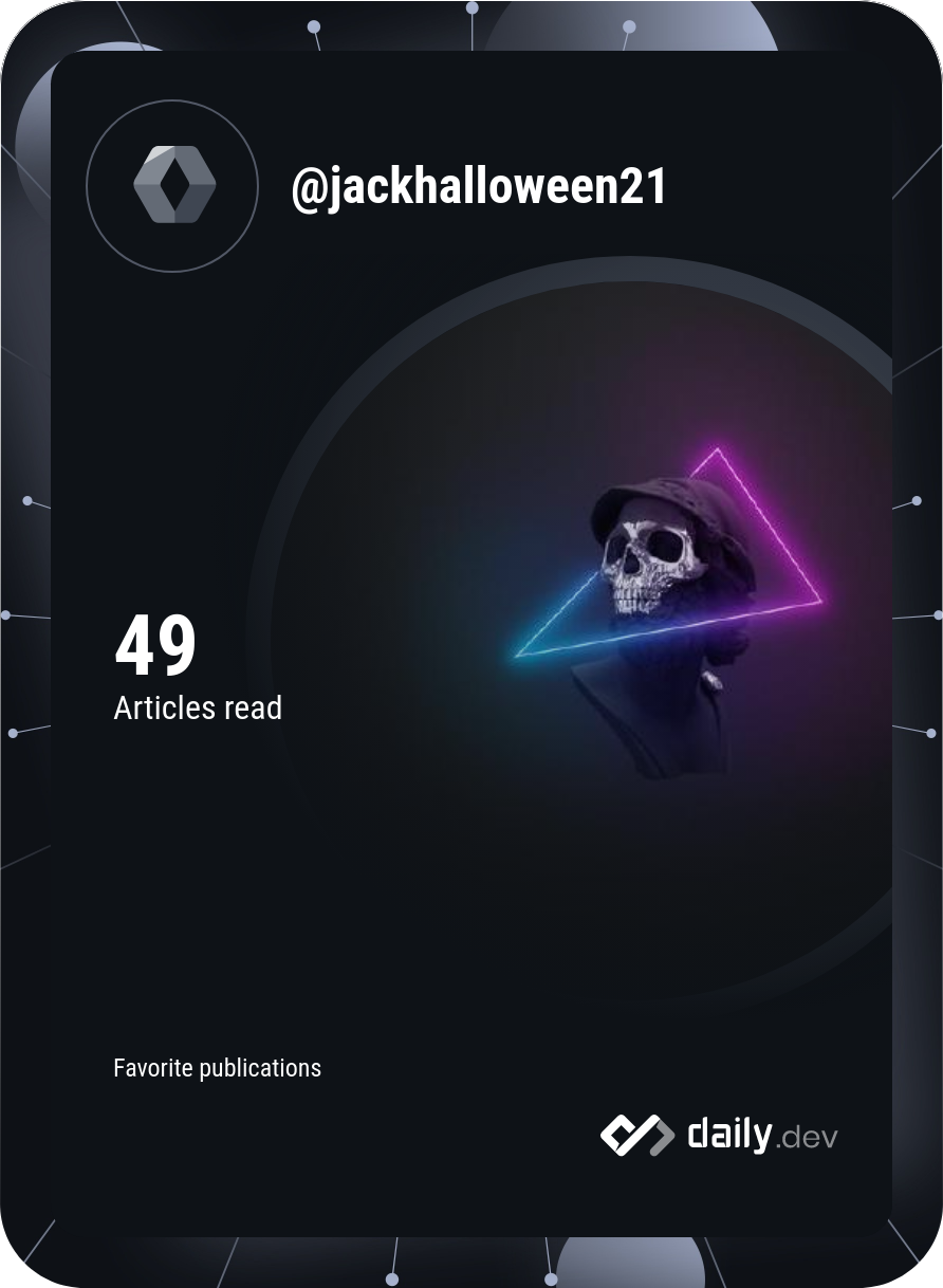 Jack Halloween's Dev Card