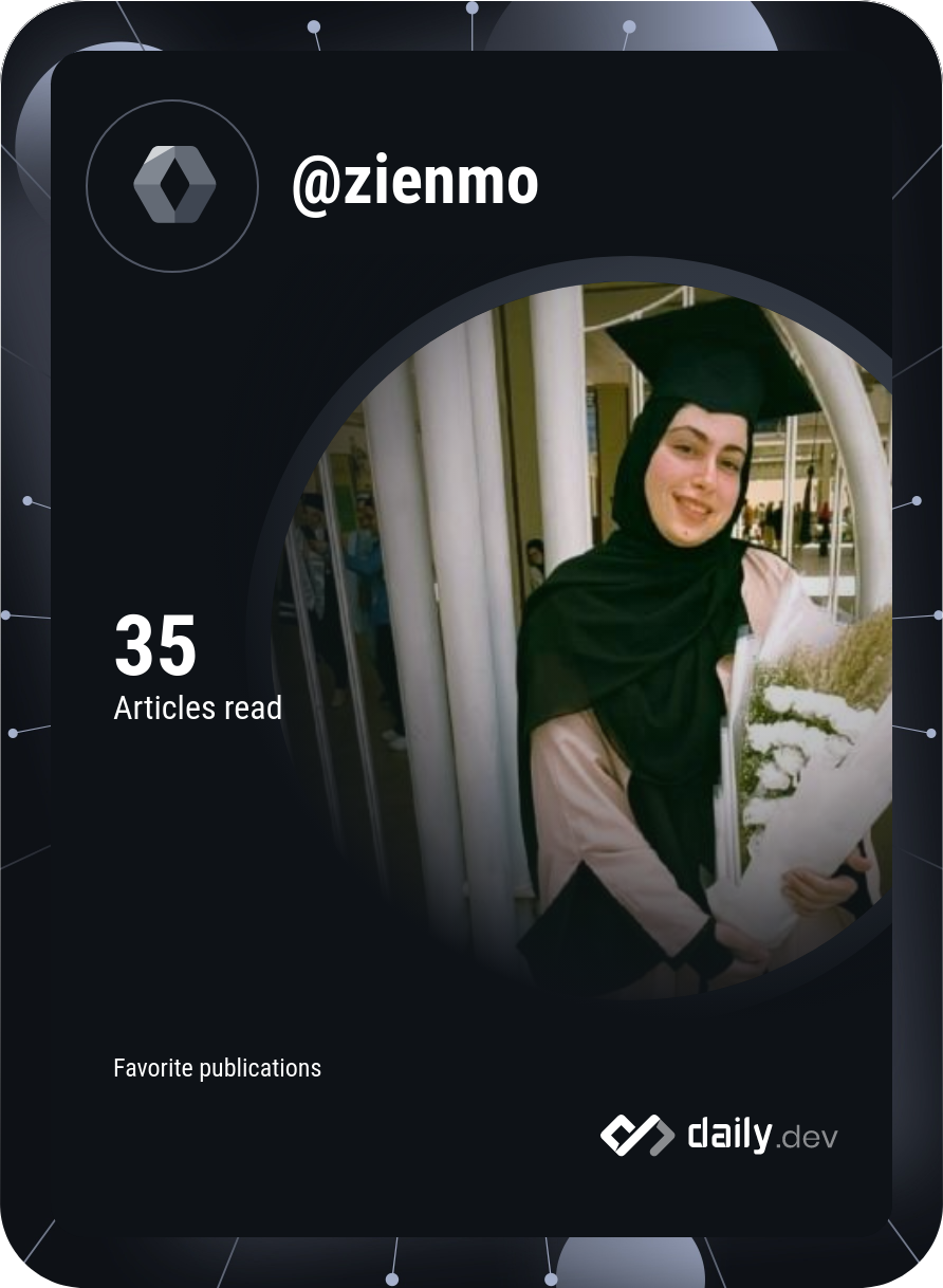Zien Mohammed Abdelmonaem's Dev Card