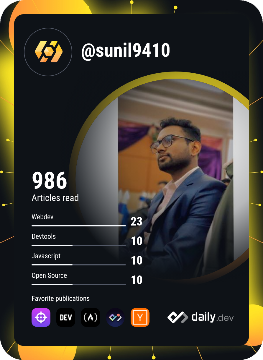 Sunil Sapkota's Dev Card