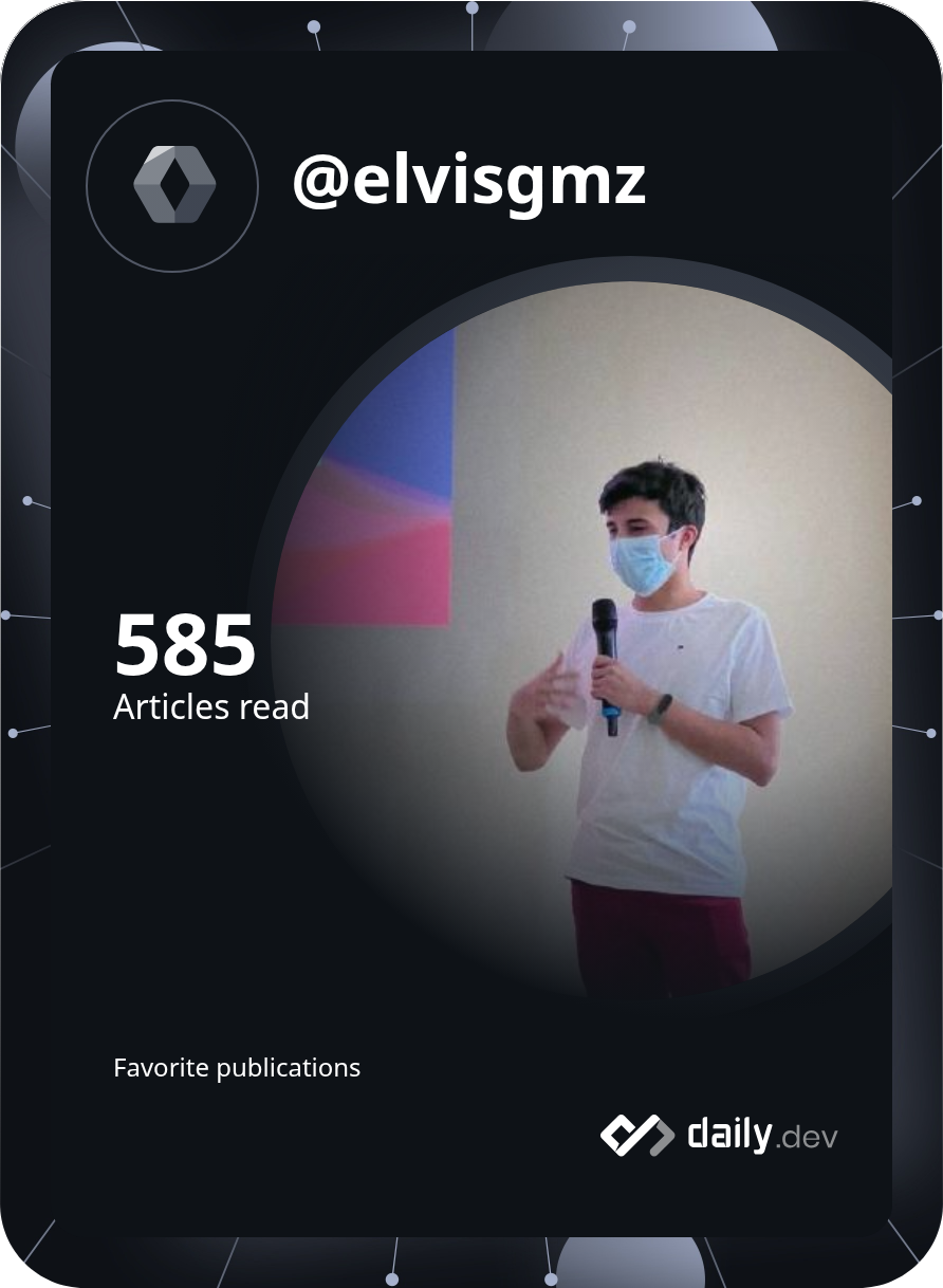 Elvis Ariel Gómez García's Dev Card