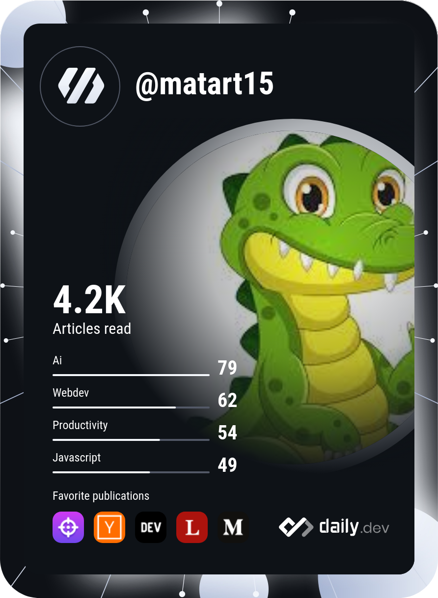 matar's Dev Card
