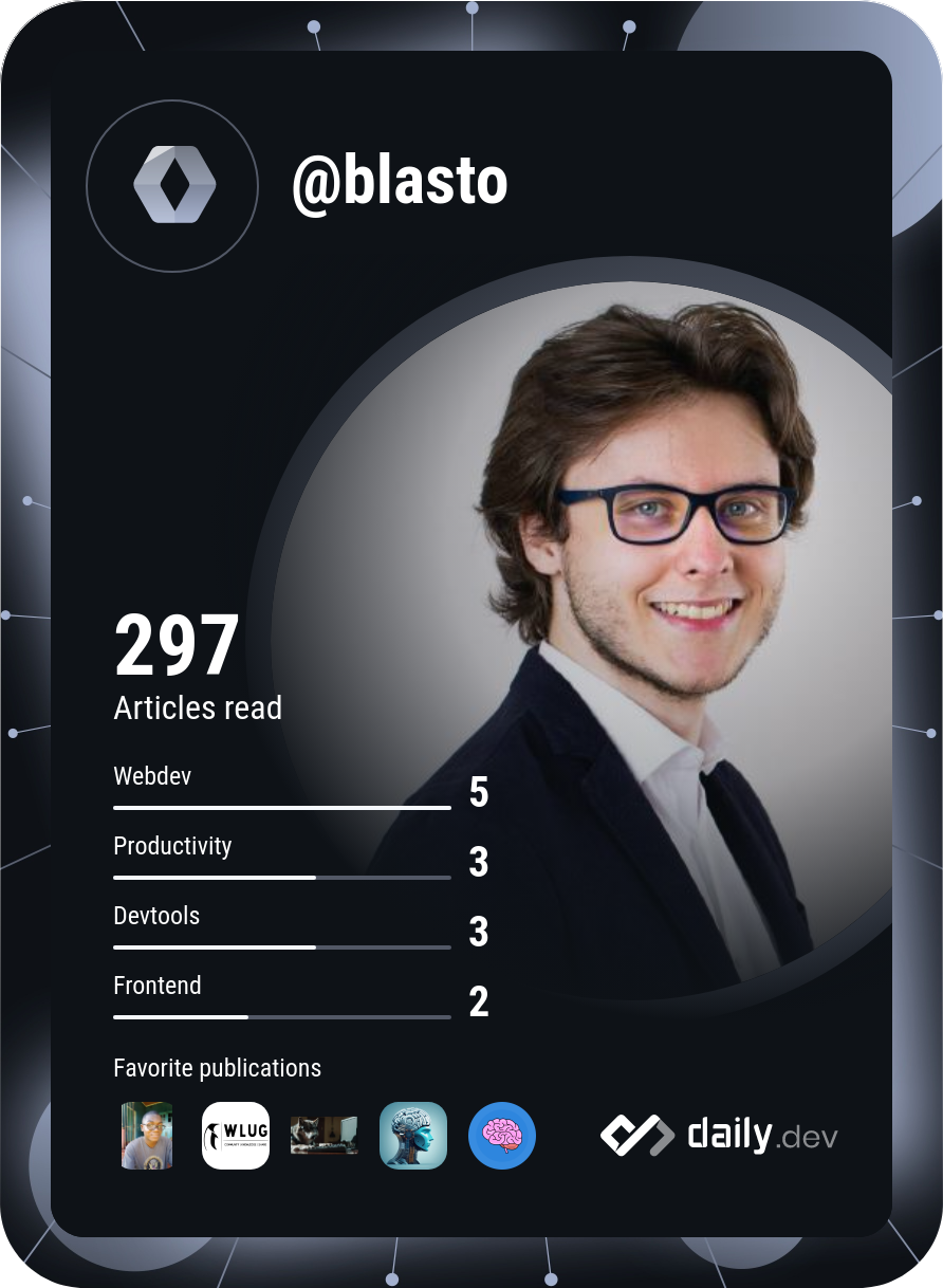 Thomas de Barros's Dev Card