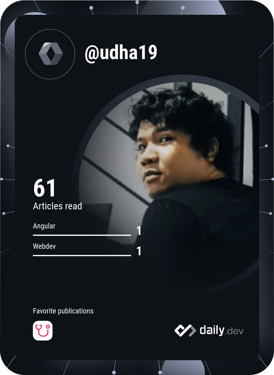 Udha's Dev Card