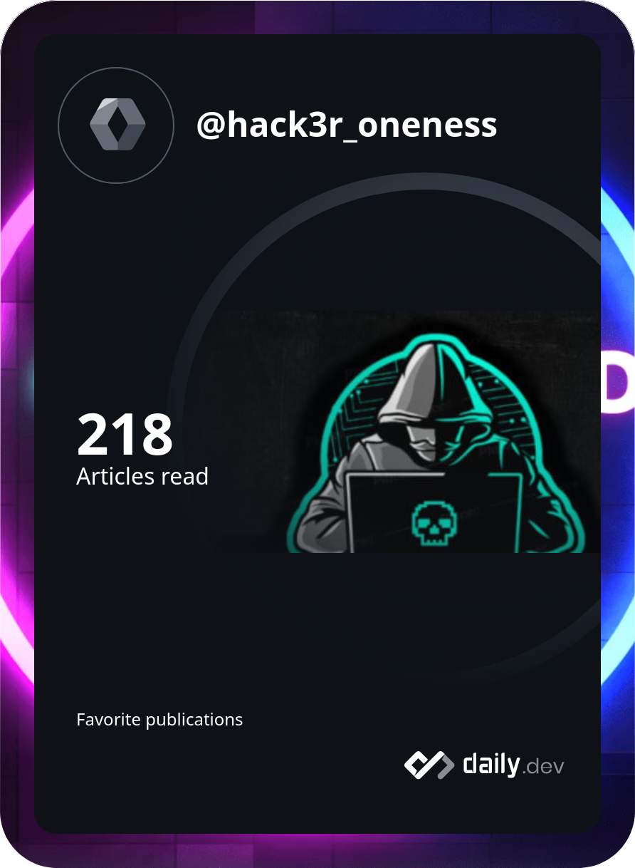 SUMIT KUMAR (Sumi_Oneness)'s Dev Card