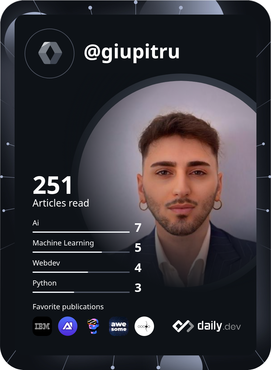 Giuseppe's Dev Card